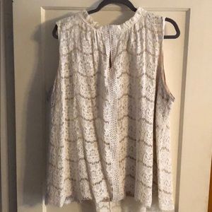 Rose and Olive lace top - 2X